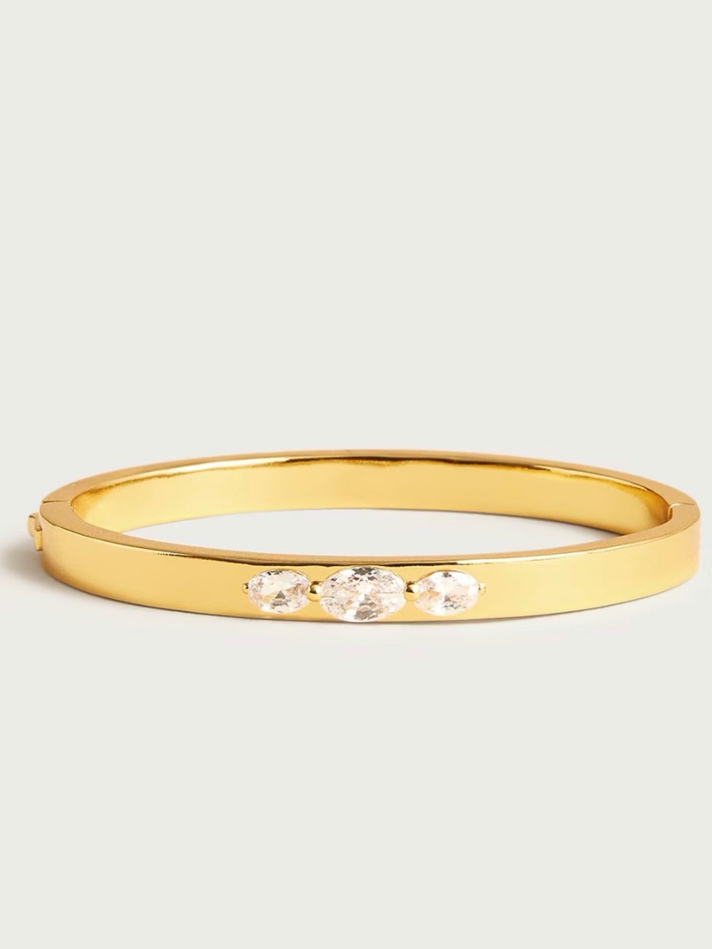 NWT J.Crew Gold Crystal Accent Bangle Bracelet - Women's Jewelry